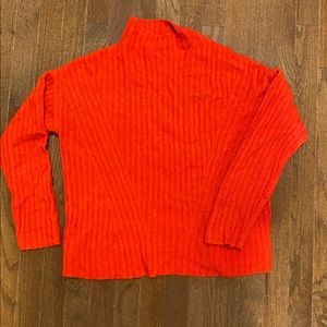 Bright red Old Navy Sweater. Size Medium Mockneck.